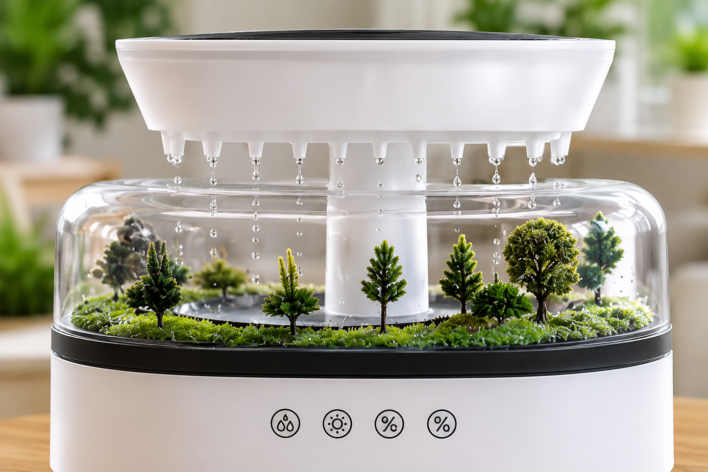 Just Las™ – 3w1 Nawilżacz Powietrza, Dyfuzor Aromaterapii i Nastrojowa Lampka LED